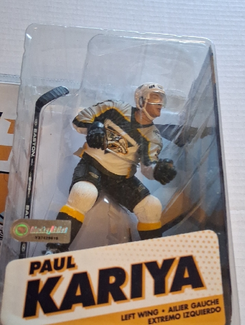 Paul Kariya NHL Nashville Predators McFarlane Hockey Figure - White & Yellow